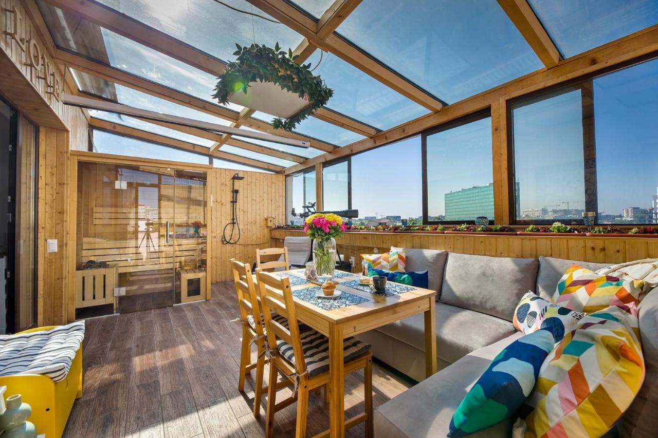Bucharest Penthouse With Sauna And Terrace Extérieur photo